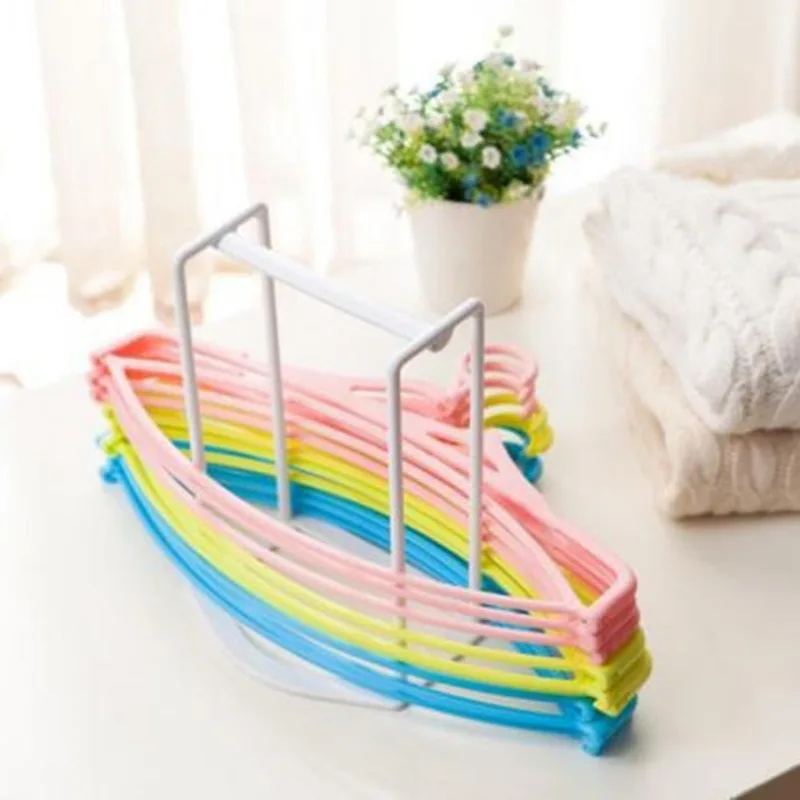 Plastic Clothes Hangers Save Space Finishing Frame Hanger Companion Rack Adult And Children Hanger Holder Hanger Organizer