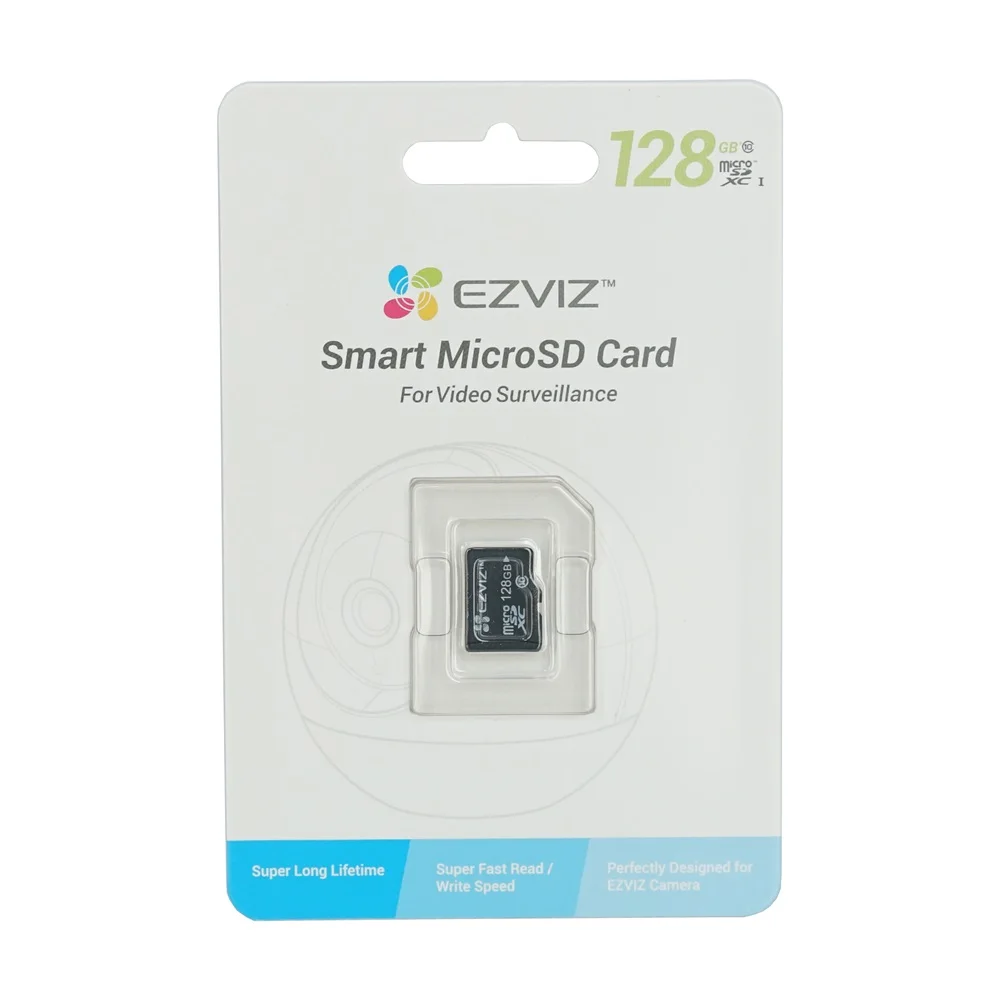 EZVIZ-tarjeta Micro SD Original Clase 10 de 128GB, tarjeta TF para vigilancia, perfectamente diseñada para cámara HIK EZ