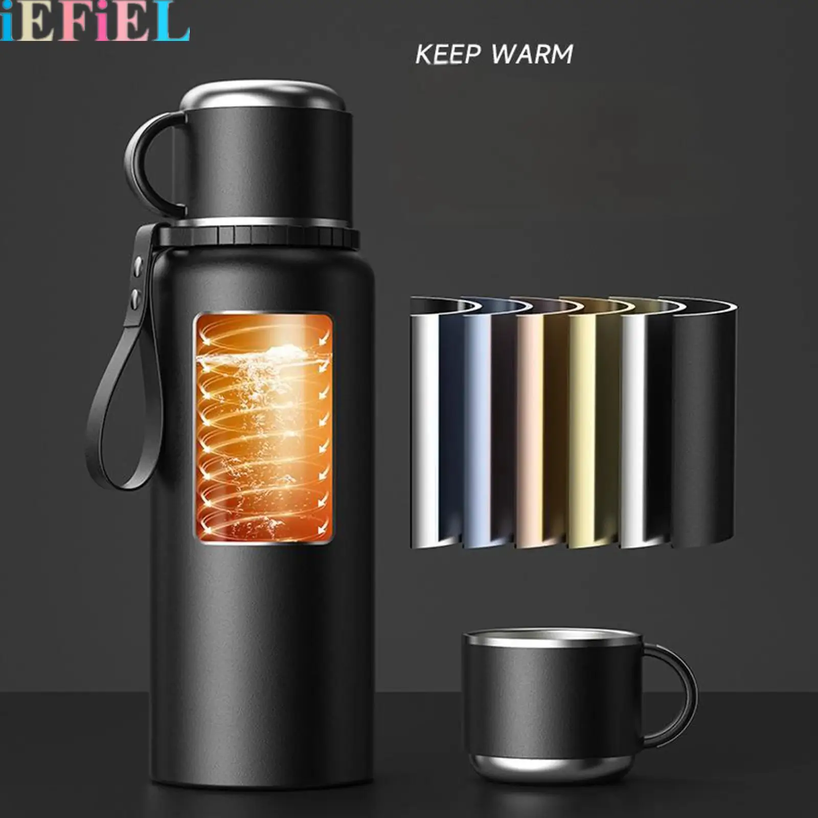 

1Pcs Stainless Water Bottle Steel Insulated Water Bottle for Sports Leak Proof Keep Hot for 48 Hours Water Bottle
