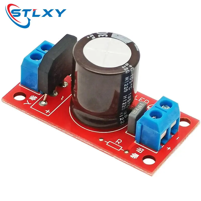 Rectifier Filter Power Board 3A Rectifier Power Amplifier 8A with Red LED Indicator AC Single Power to DC Single Source Board