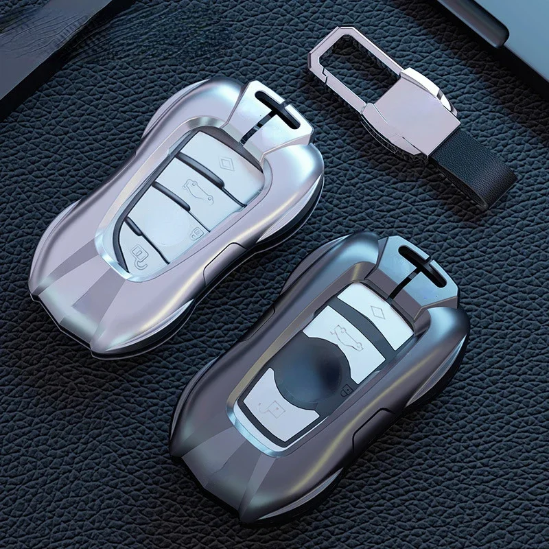 

For BMW 2 3 4 5 Series X1 X3 X4 X5 X7 G30 G05 Zinc Alloy Silver/space Gray Car Key Case Keyless Cover Key Shell Car Accessories