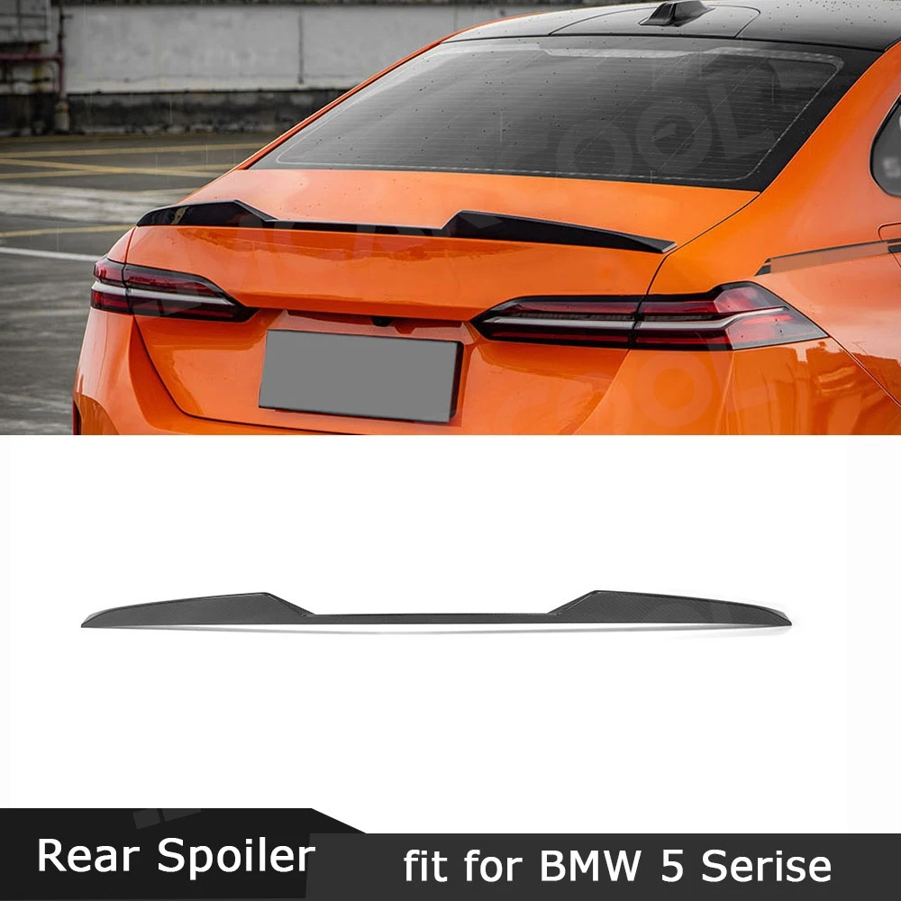 

JMCARCOOL For BMW 5 Series Car Carbon Fiber Rear Trunk Spoiler Wing For G60 G68 M Sport 2024+ Rear Wing Trunk Spoiler Lip