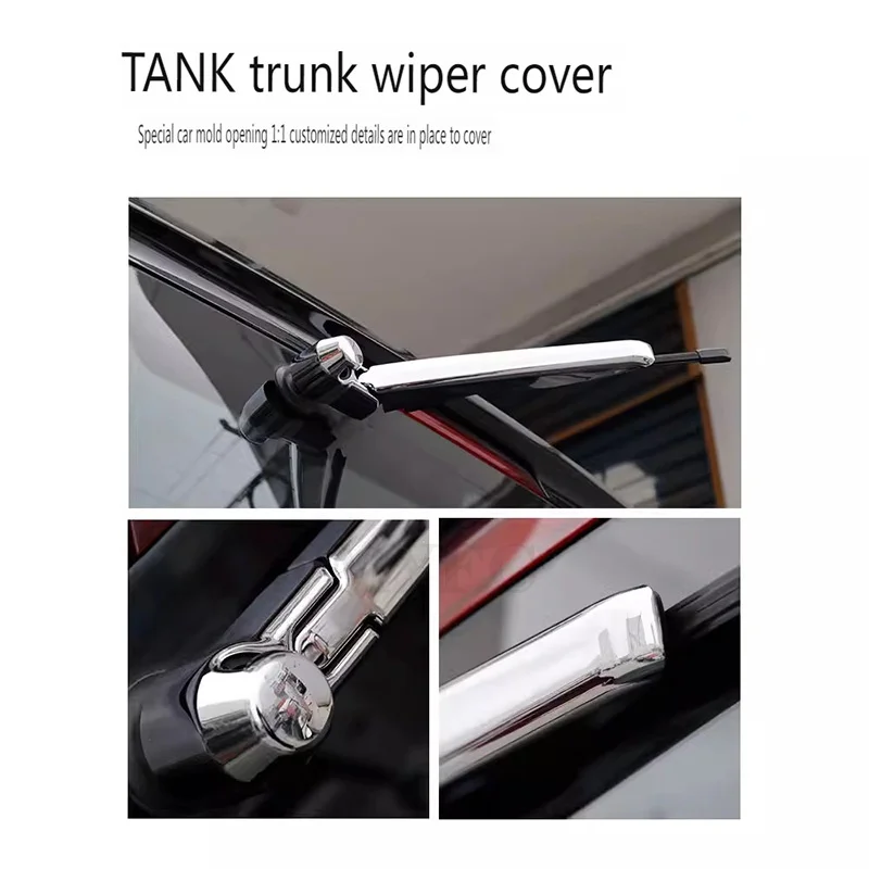 Car Rear Windshield Wiper Cover Trim Strip Protictive Part For GWM Tank 300 2021 202 2023 2024 Exterior Modification Accessories