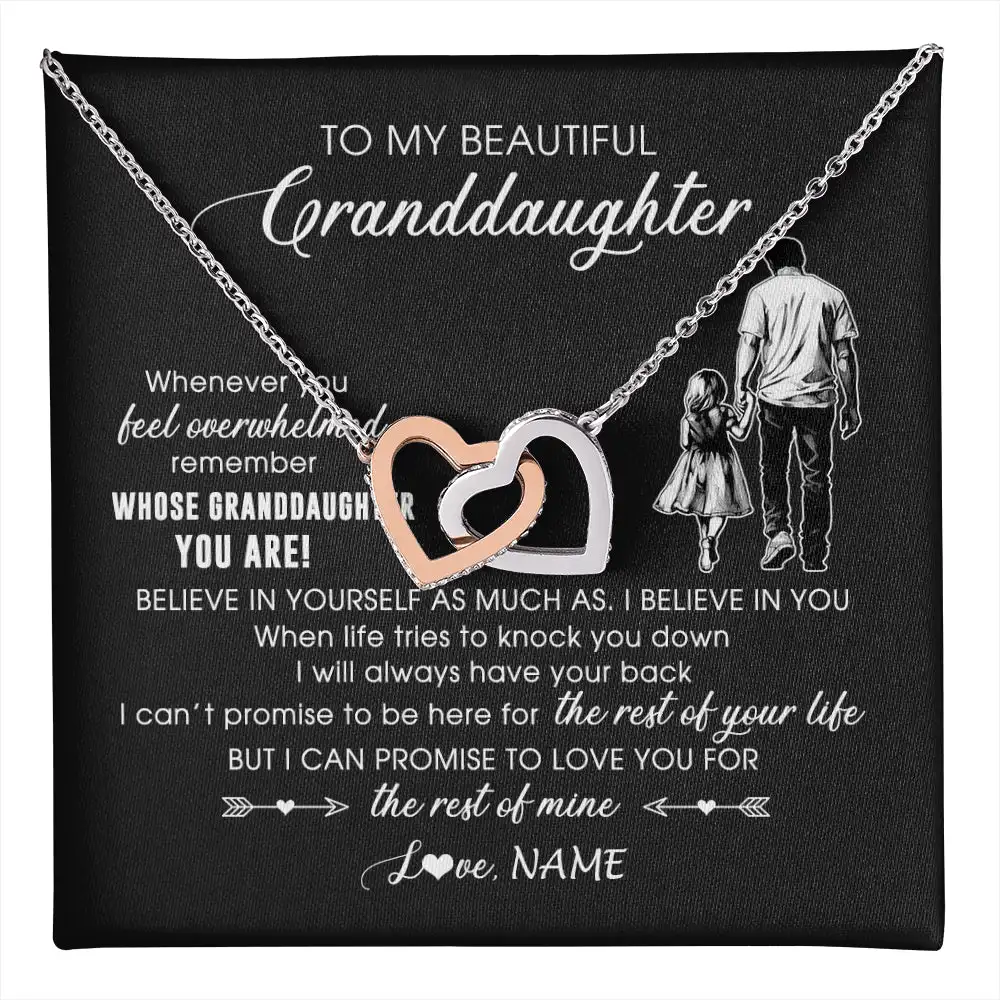 قلادة شخصية لحفيدتي ، مجوهرات من بابا الجد ، مصنوعة من الورق ، والتي هي جيدة جدا لعيد ميلاد