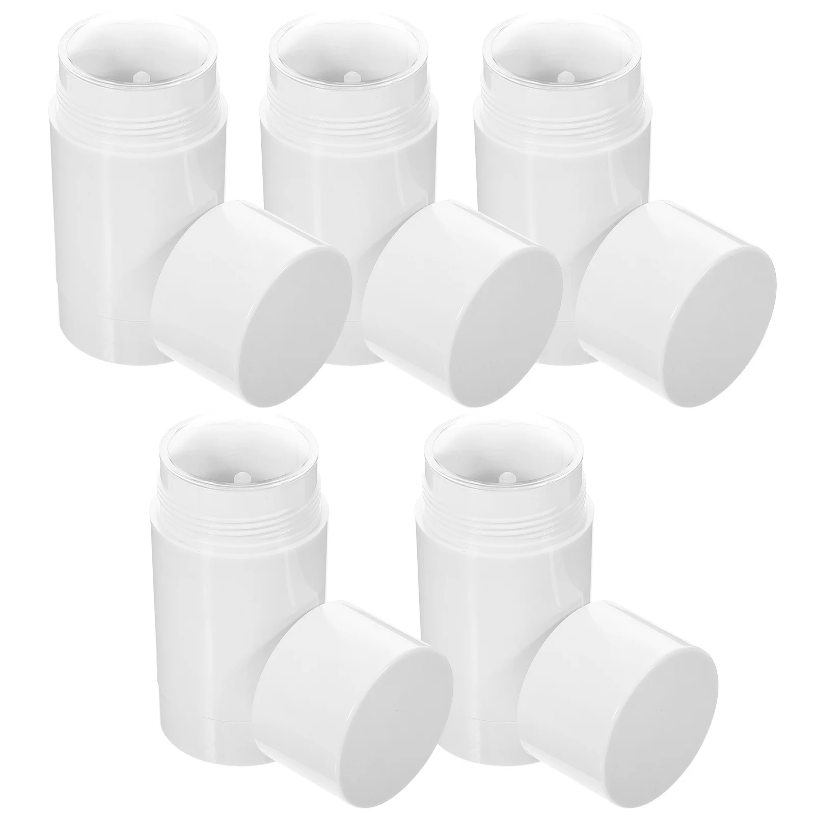 

5Pcs Balm Containers Round Refillable Perfume Balm Bottles Rotatable Mini Travel Cream Holders Portable Sub Package Storage