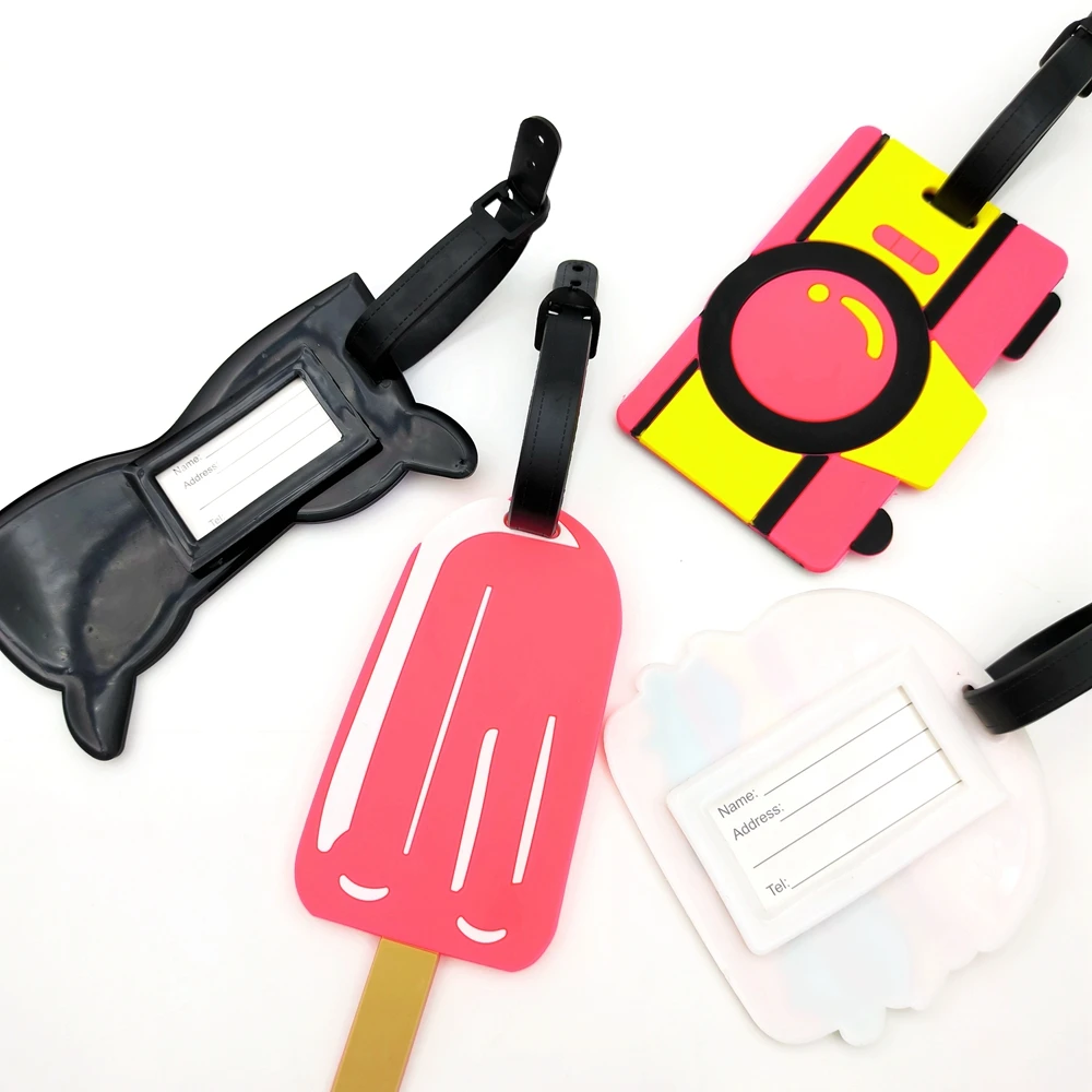 1pc Hamburg ice cream luggage tag, travel airport luggage tag, anti loss ID tag, work name tag, male and female