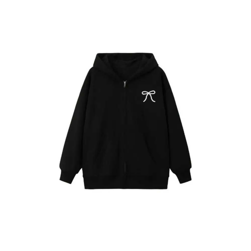 

Fashion Sweet Bow Girl Bowknot Hoodie Child Loose Teens Autumn Hoodie Long Sleeve Coat Y2k Coat Girls Autumn Winter