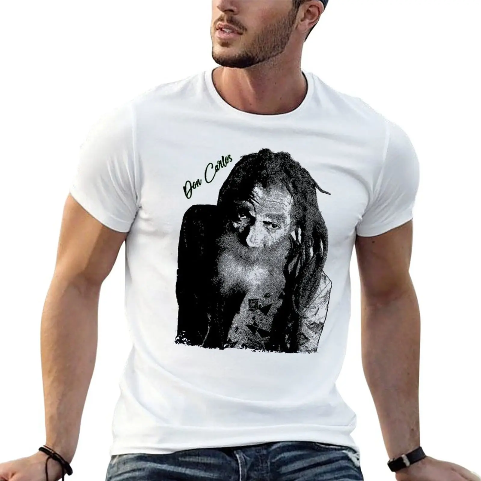 anime - T-Shirt with prints Don shirts funny t for shirts cotton shirts t t man Reggae Rock Roots Carlos oversize