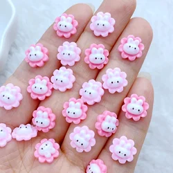 50 Stks/set cartoon flower rabbit Ontwerpen Nail Art Decoratie Hars 3d Bedels Nagel Accessoires Manicure Voor Vrouwen Meisjes