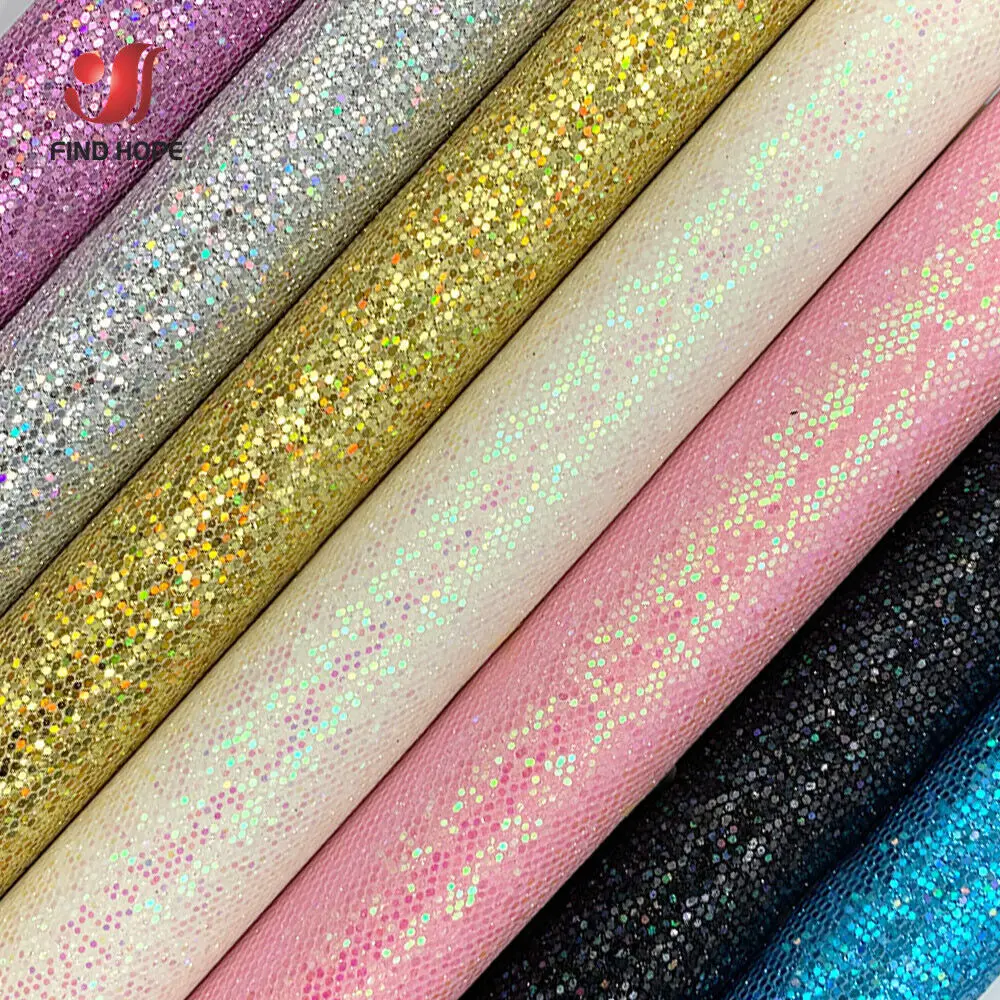 Self Adhesive Sparkle Diamond Glitter Vinyl Leather Fabric Material Crafts Bows Bags Decoration Peel and Stick Wallpaper Borders