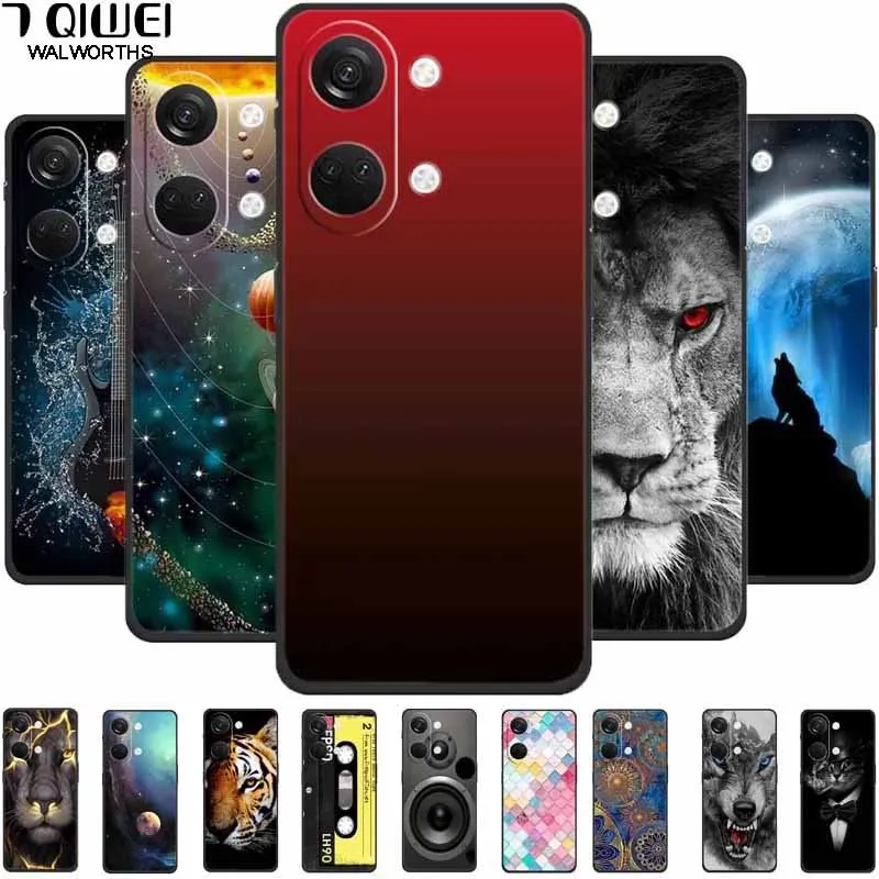 For Oneplus Nord 3 5G Case 6.74'' Silicone Soft Wolf Lion Protector Funda Covers for ONE PLUS Nord 3 2023 TPU Coque Nord3 ANIMAL