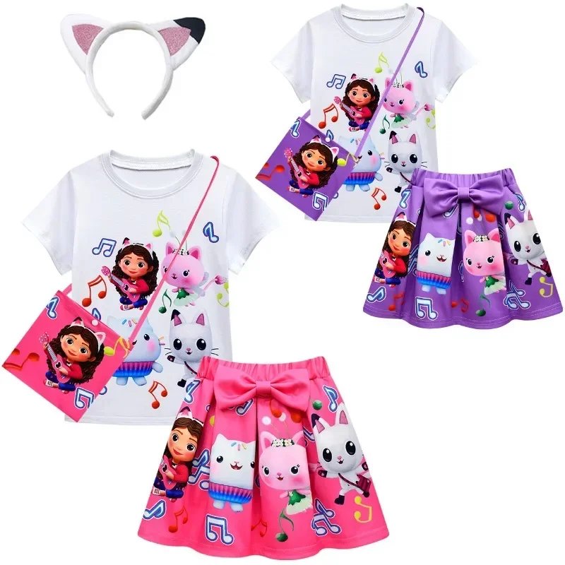 New 2025 Costume Gabbys Dollhouse Clothing Mercat Dress Animals Smiling Car Cat Hug Gaby Girl Suit Kids BirX158