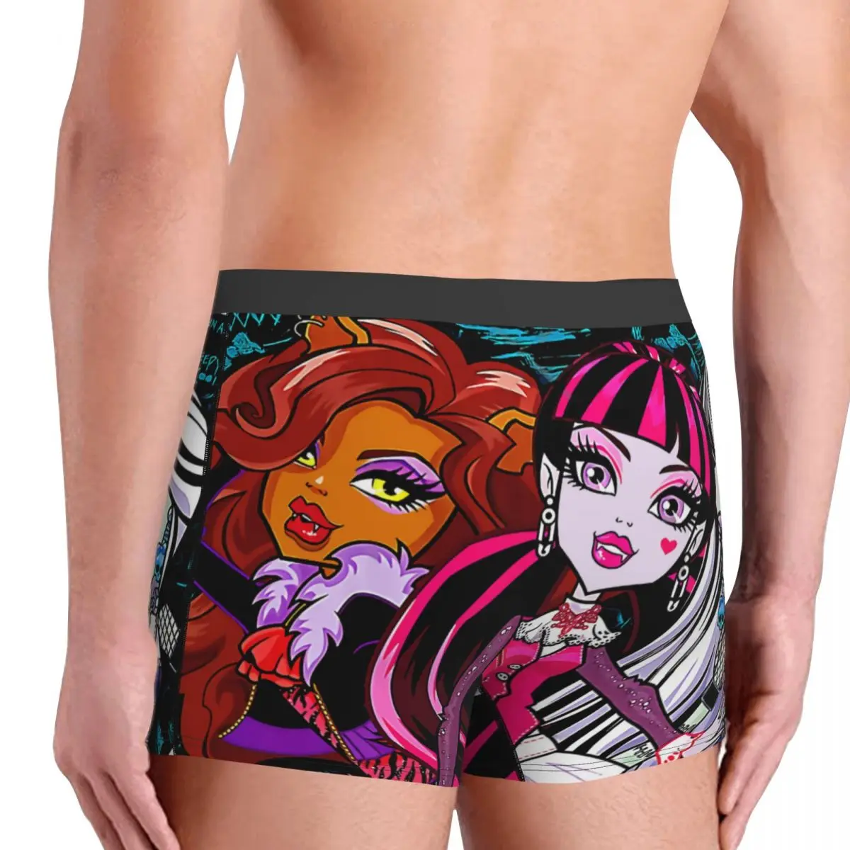 Three Of Us Monster High Doll Underpants Cotton Panties Men\'s Underwear Sexy Shorts Boxer Briefs