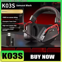 Custom XIBERIA K03S Wireless Headphones With HD Live Mic Mode Ai Noise Cancelling Low Latency Comfort E-sports Gaming Headset