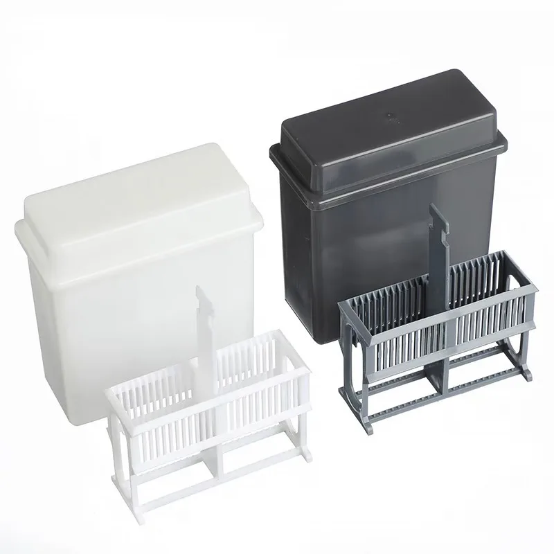 أسطوانة تلطيخ الشريحة الزجاجية البلاستيكية PP طقم إصلاح مضاد للجيل رف تلطيخ أسود أبيض رمادي أزرق مجموعة مختبر JVLAB