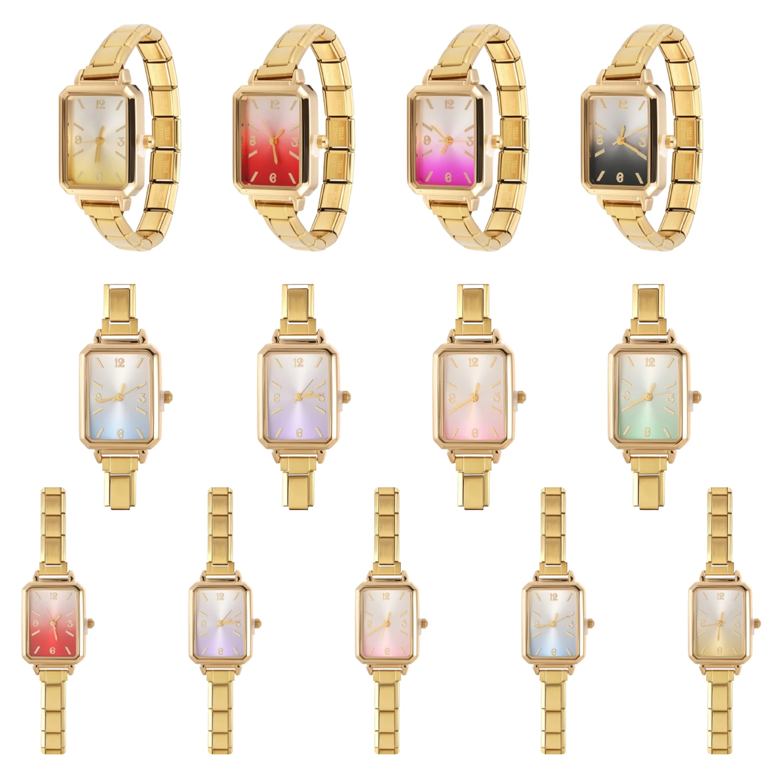 Moda relógio conector de aço i - Jewelry Type Watches avaliação e preço