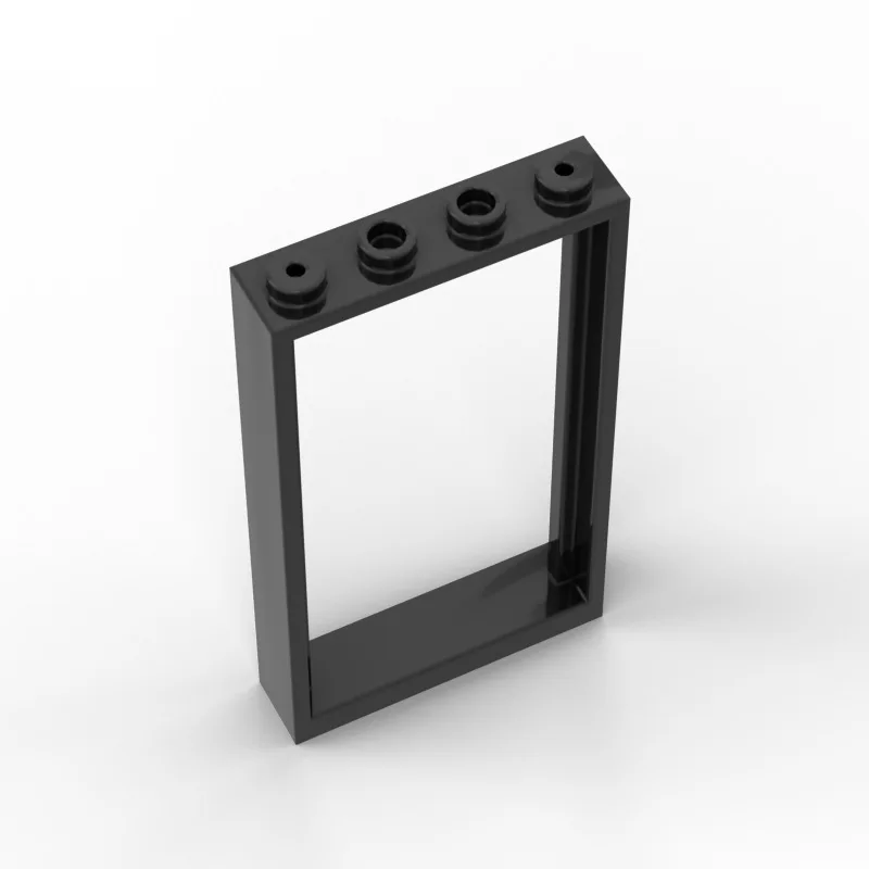 20 stuks baksteen onderdelen deur, frame 1 x 4 x 6 met 2 gaten 60596 30179 compatibel met assembleert bouwstenen technisch speelgoed