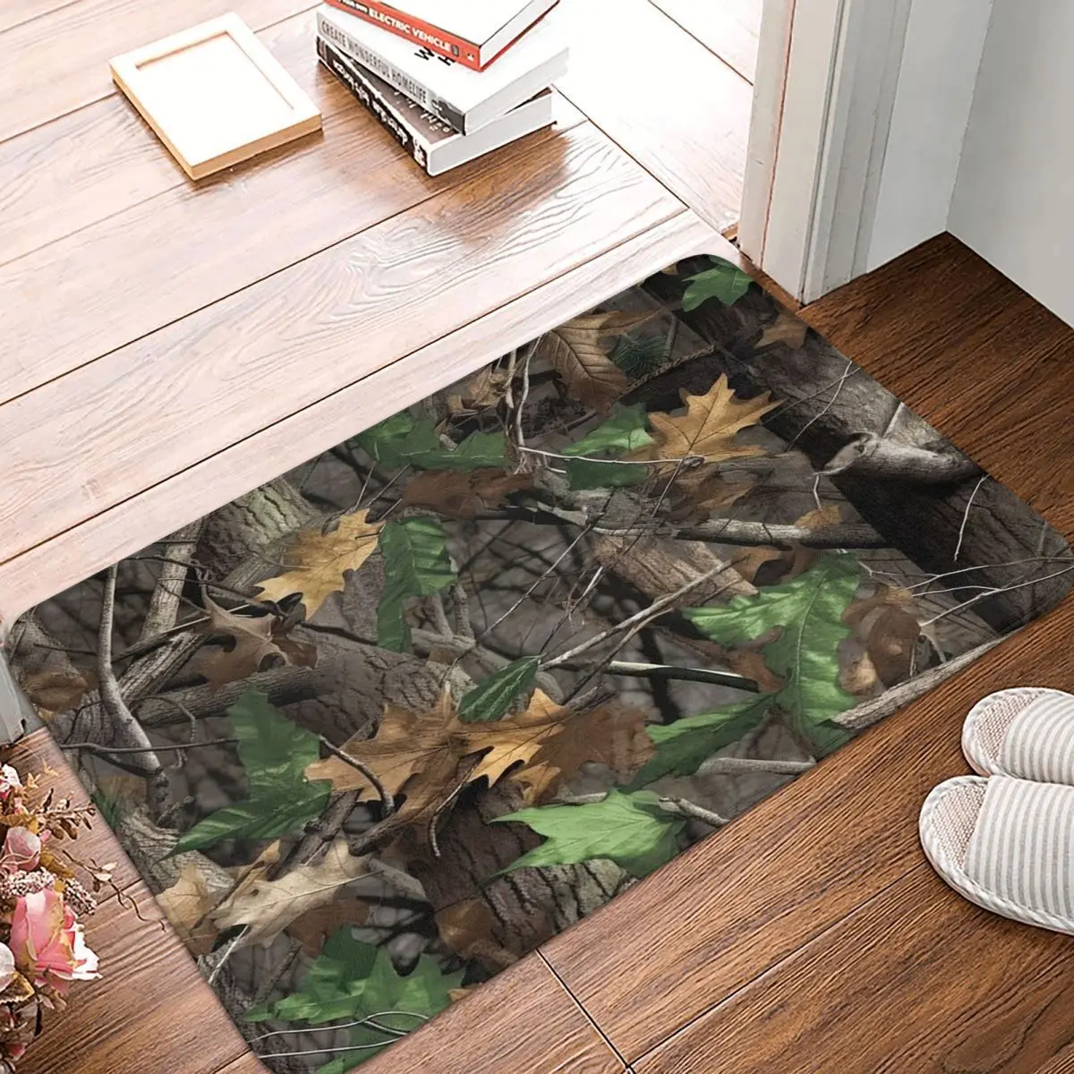 Real Tree Camouflage Doormat Kitchen Entrance Home Floor Mat Non-slip Carpet Rug for Living room Footpad Mats