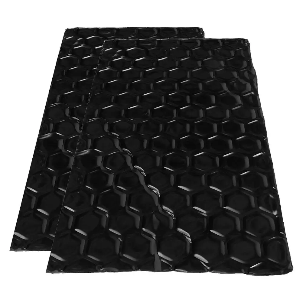 

2pcs Butyl Damping Material High Temperature Resistance Soundproofing Car Insulation Vibration Reduction Mat Noise Isolation Eco