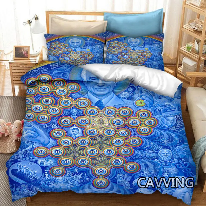 Psychedelic Trance Music LSD  3D Printed Bedding Set Duvet Covers & Pillow Cases Comforter Quilt Cover (US/EU/AU Sizes)