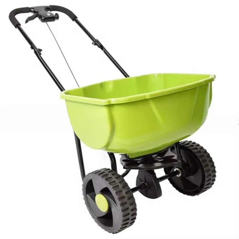 

27L All Season Garden Lawn Planter Professional Hand Push Manual Seed Fertilizer Broadcast Spreader