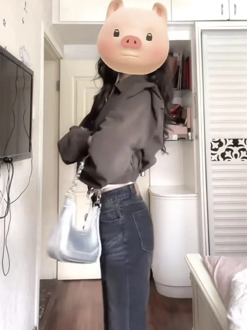 

Женские куртки Элегантные осенние парные стандартные леопардовые эмо эстетические комфортные грубые красочные уютные прочные пышные металлические куртки