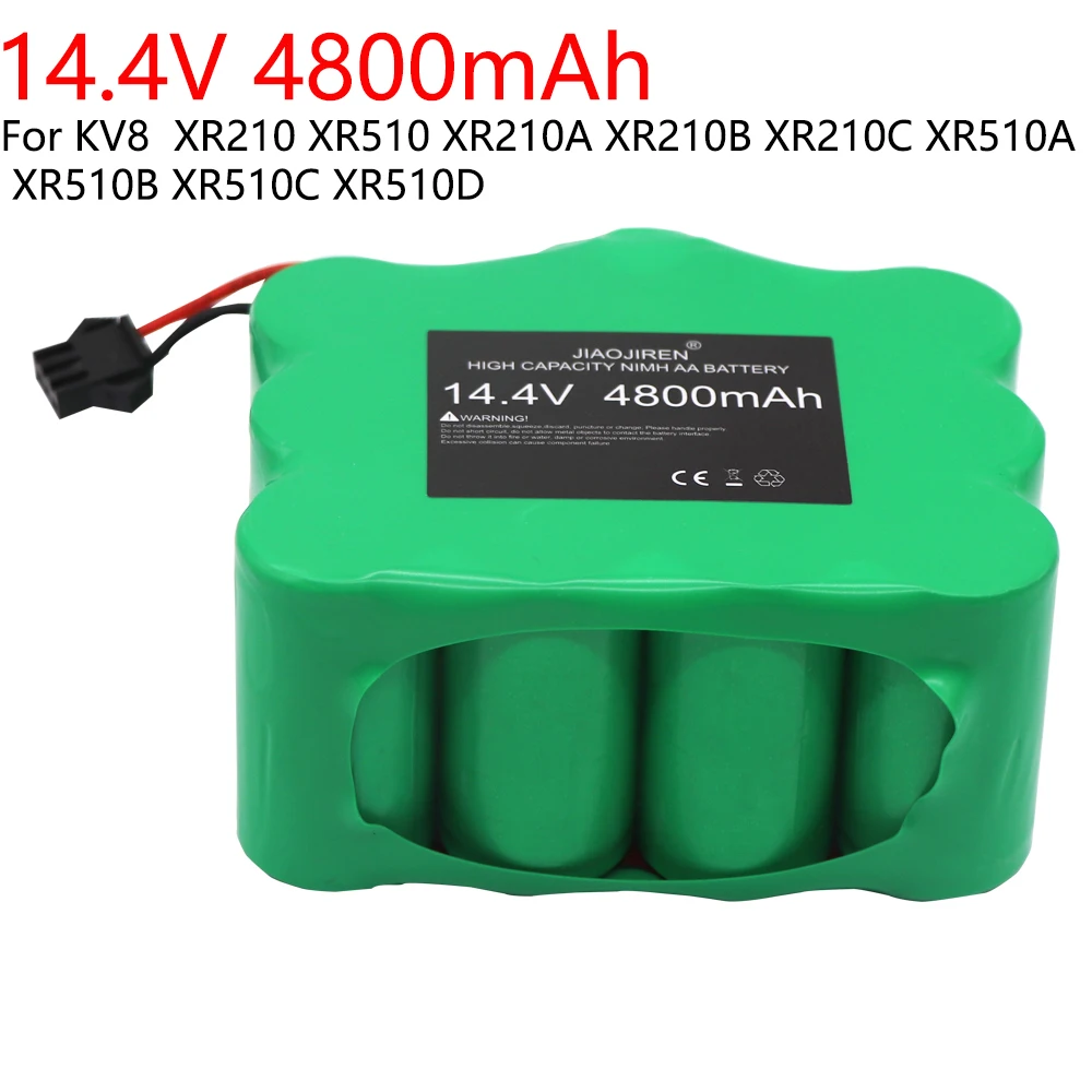 14.4V 4800mAh Ni-MH Vacuum Cleaner battery for KV8 Cleanna XR210 XR510 series XR210A XR210B XR210C XR510A XR510B XR510C XR510D