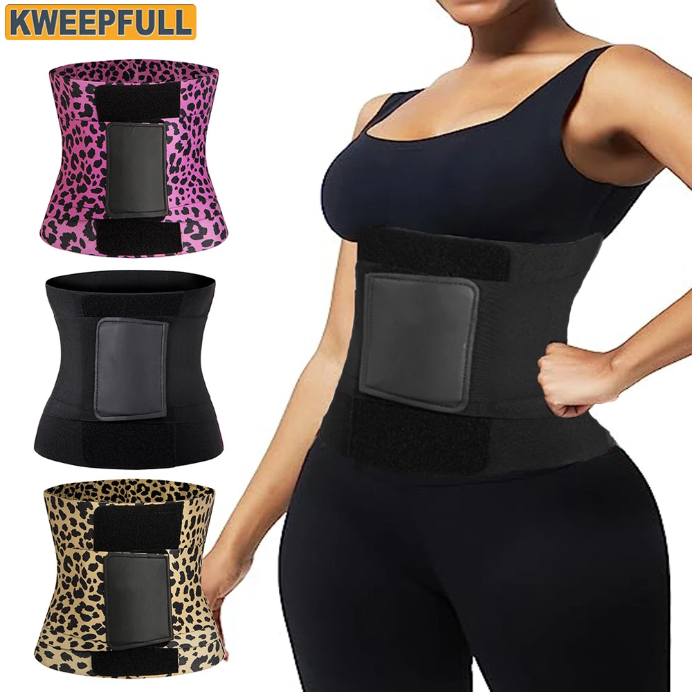 Waist Trainer Corset Women Workout Trimmer Sweat Sports Girdle Belt Body Shaper For Muscle Training Fat Burning Fitness Straps