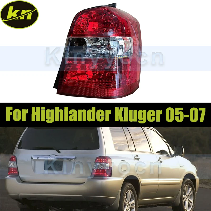 Rear Bumper Taillight For Highlander Kluger 2005 2006 2007 Tail Light Signal Lamp Warning Brake Light