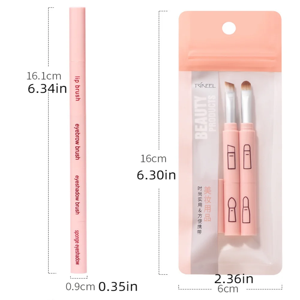 Pinceau de maquillage doux et anti-poussière 4 en 1, épissage, mini, multifonctionnel, correcteur, outil de maquillage