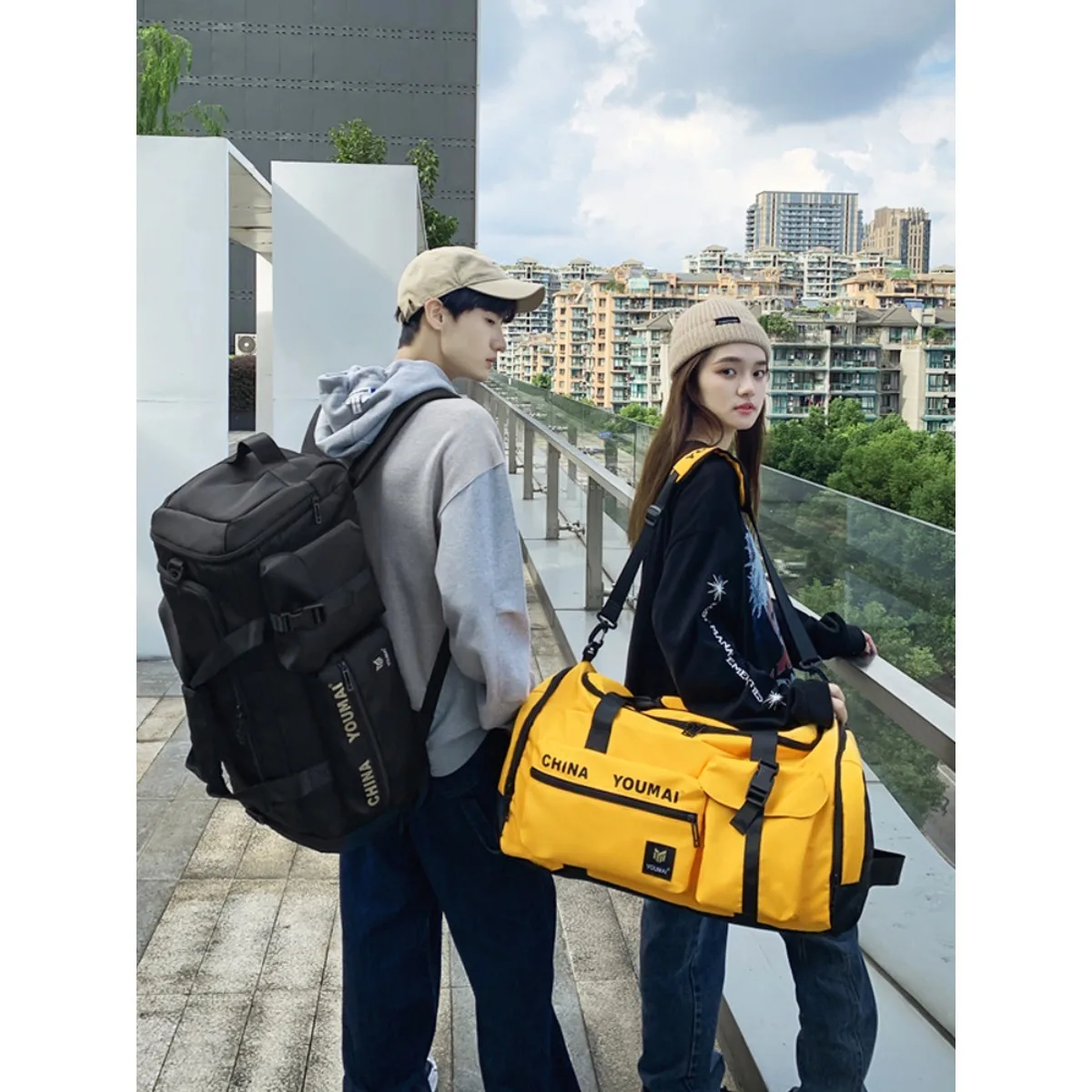 

Универсальная легкая дорожная спортивная сумка-рюкзак большой вместимости для фитнеса, путешествий и поездок на работу