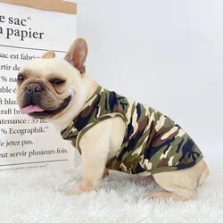 Spring Summer Puppy Thin Comfortable Camoflage Vest Teddy Bulldog Pug Corgi Small Breed Dogs Clothes Pets Camo Outwear T-shirt