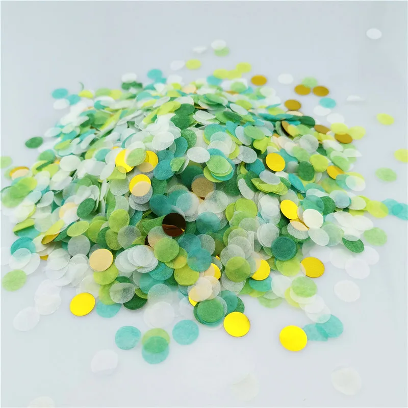 1KG/Lot 1cm Paper Confetti Mix Color for Wedding Birthday Party Decoration Round Tissue Balloons Baby Shower Decorations