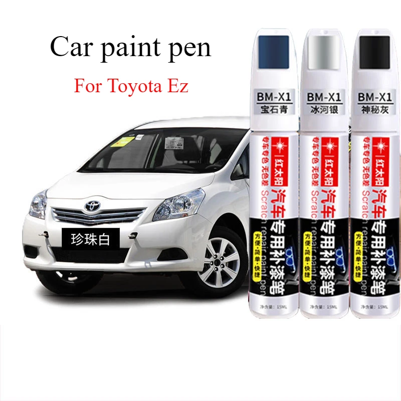 For Toyota Ez Refinish Pen Pearl White Coral Red Car Paint Scratch Repair  Artifact Crystal Silver Dot Pen