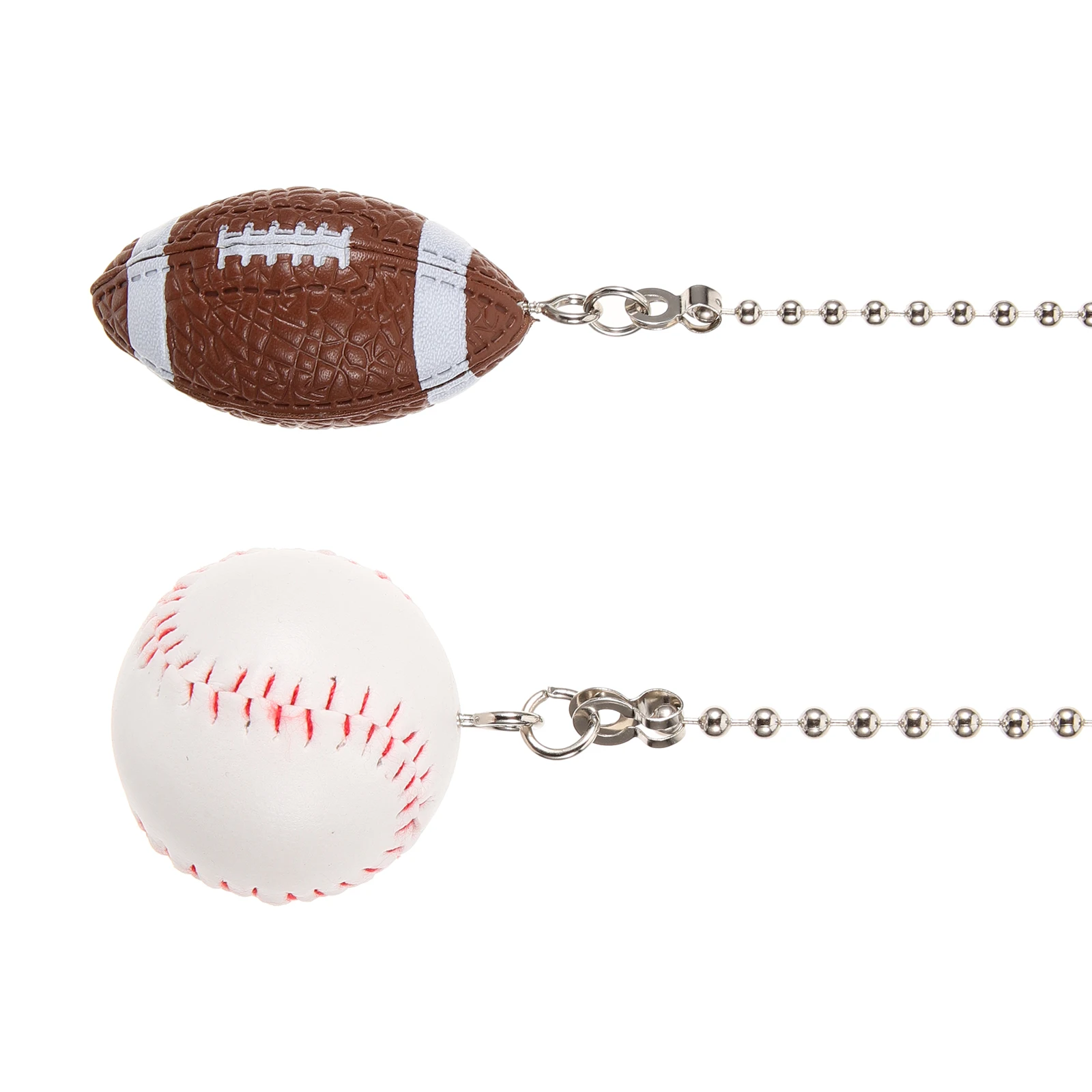 

2Pcs Pull Chain for Ceiling Fans Table Lamps Decorative Fan Accessories Rust Resistant Metal PU Construction Easy Installation