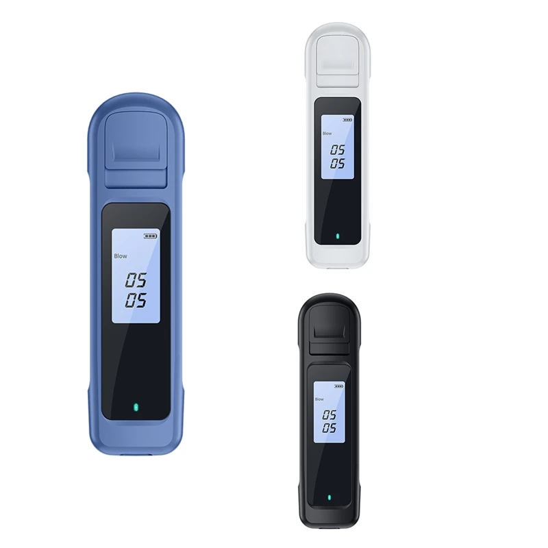 

Portable Digital Breath Tester Breathalyzer USB Rechargeable Non-Contact Breath Detector Device