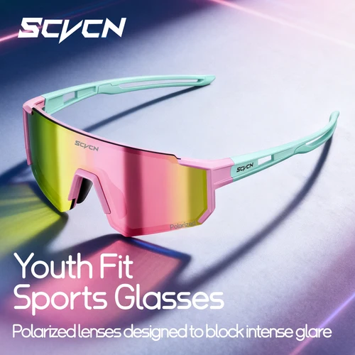 SCVCN gafas de sol para niños UV400 gafas polarizadas para deportes al aire libre niños niñas niños monopatín bicicleta correr accesorios de béisbol
