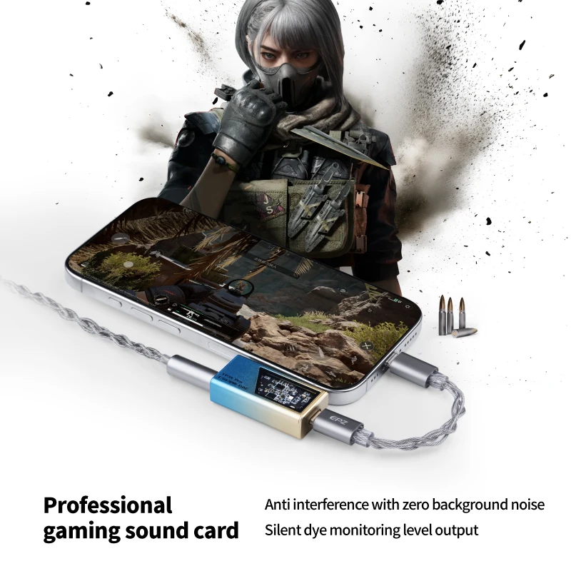 EPZ TP35 Pro دونغل نوع C USB DAC الصوت HiFi فك المحمولة الصوت مضخم ضوت سماعات الأذن CS43198X2 فك دعم EQ Mic Call