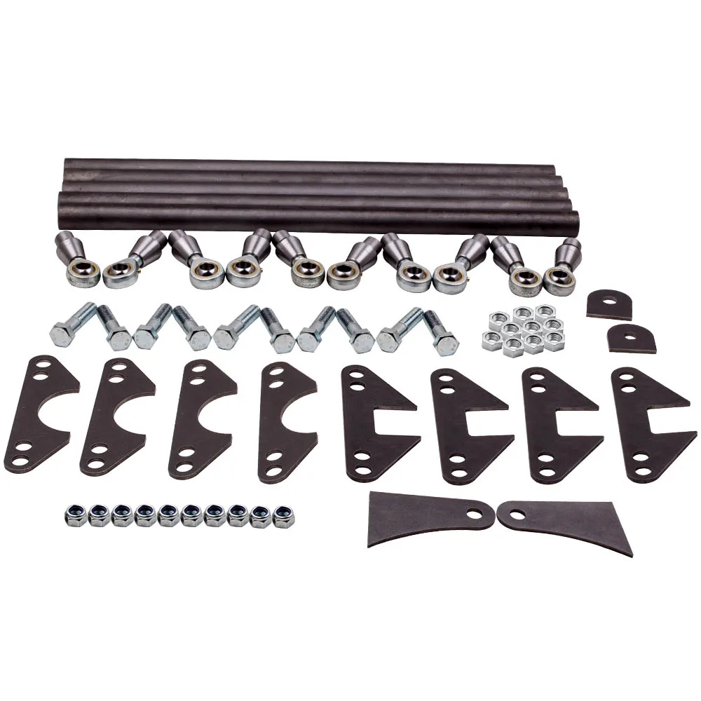 Universal New Weld on Parallel 4 Link Suspension Kit for Hot Rod Rat Truck Car 24 Bars Classic Car Aira Ride