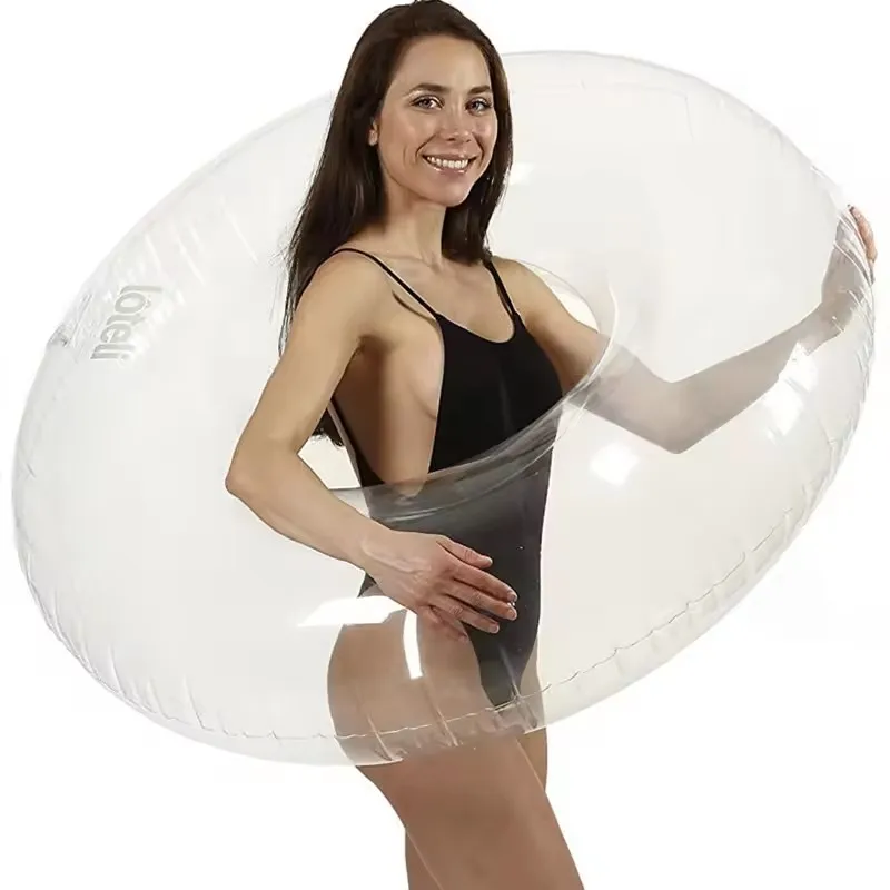 

Pool Accessories Inflatable Water Park Tube Swim Ring Clear Pvc Inflatable Swimming Ring Water Floating for Kids