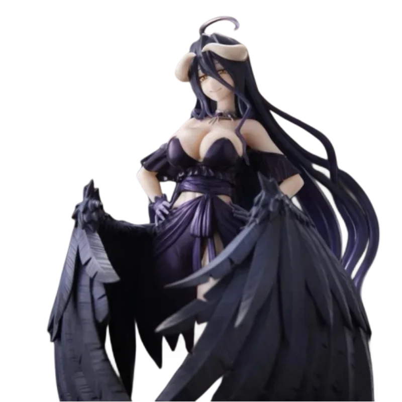 Echte Overlord Anime Figuur Albedo Zwarte Jurk Rok Actiefiguurspeelgoed Voor Kinderen Cadeau Verzamelmodel Ornamenten In Voorraad