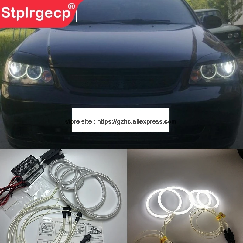 HochiTech For Chevrolet Lacetti Optra Nubira 2002-08 Ultra Bright Day Light CCFL Angel Eyes Demon Eyes Kit Warm White  Ring