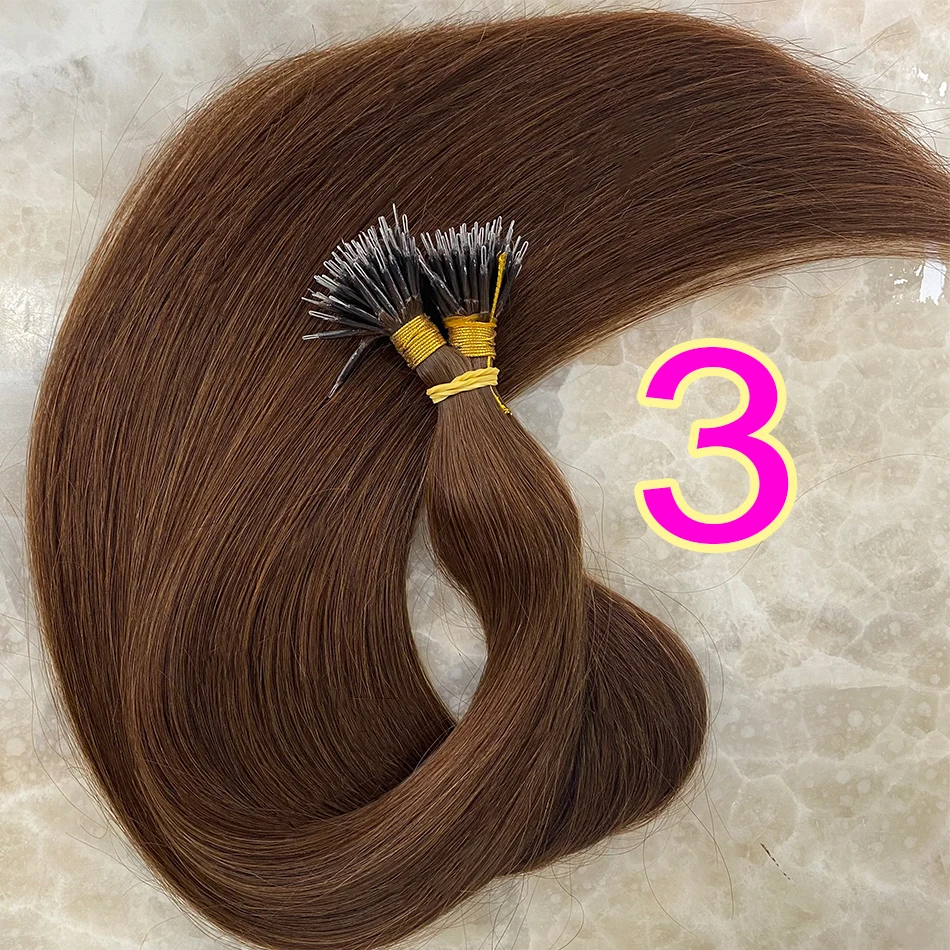 50g/50 ยืน NANO ลูกปัดต่อผมมนุษย์ NANO แหวนต่อผม NANO-Bond Hair Extensions NANO TIP Extensions Silky