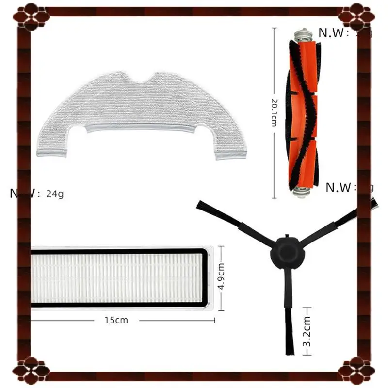 24-Hour Delivery Hepa Filter Mop Cloth Main Side Brush Replacement Parts For Xiaomi Mi Robot Vacuum-Mop 2 Ultra STYTJ05ZHM