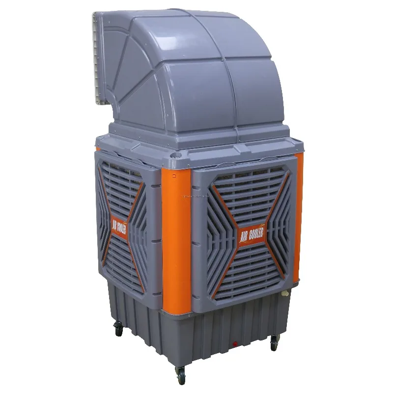 

Portable Floor-Standing Industrial Evaporative Air Cooler 18,000 CMH (Cubic Meters Per Hour) Capacity 220V Motor 1.1kW Power