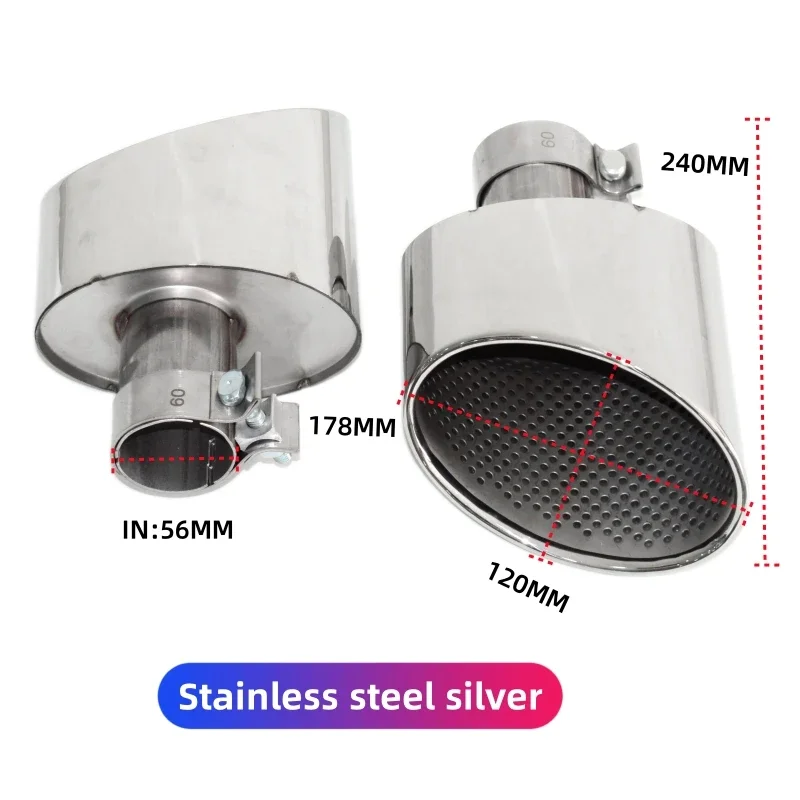 For Audi A3 A4 A5 A6 A7 to RS3 RS4 RS5 RS6 Upgrade Single Interface Stainless Steel Exhaust Pipe Mufflers
