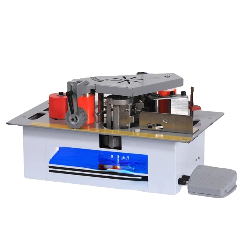 Small edge banding machine, woodworking, home decoration, portable edge trimming machine, wooden board, household curved