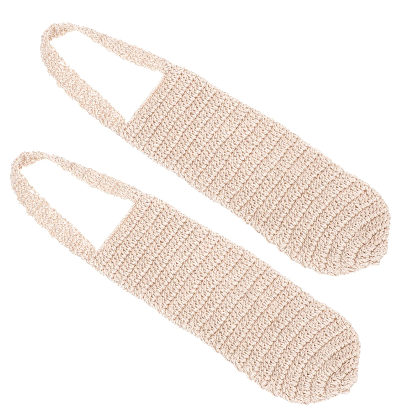 

2pcs Weaving Water Carrier Cotton Bottle Holder Portable Outdoor Water Bottle Cover Lightweight Scratch Resistant Use