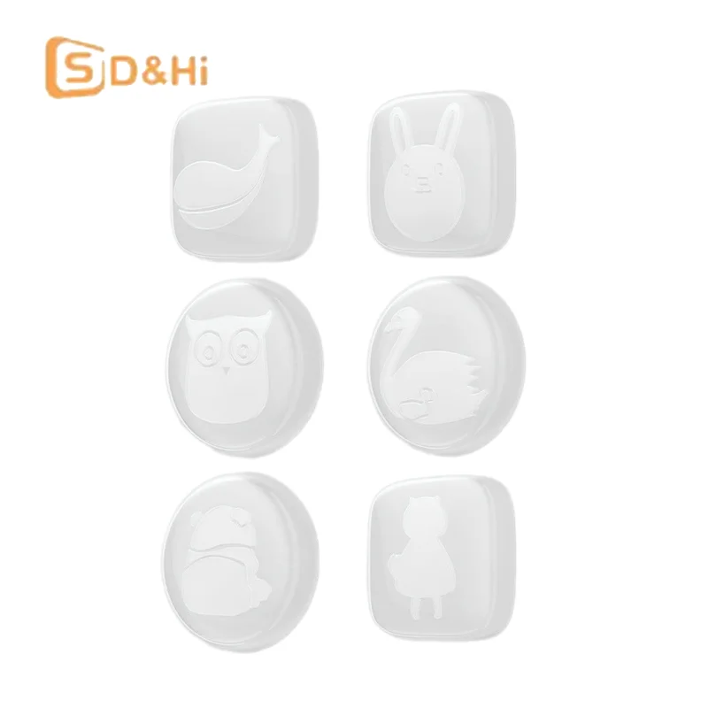 6pcs Invisible Silicone Anti-Colion Stiers Round Dot Pad Self-Adhesive Cabinet Door Protection Pads Noise Reduction Particles