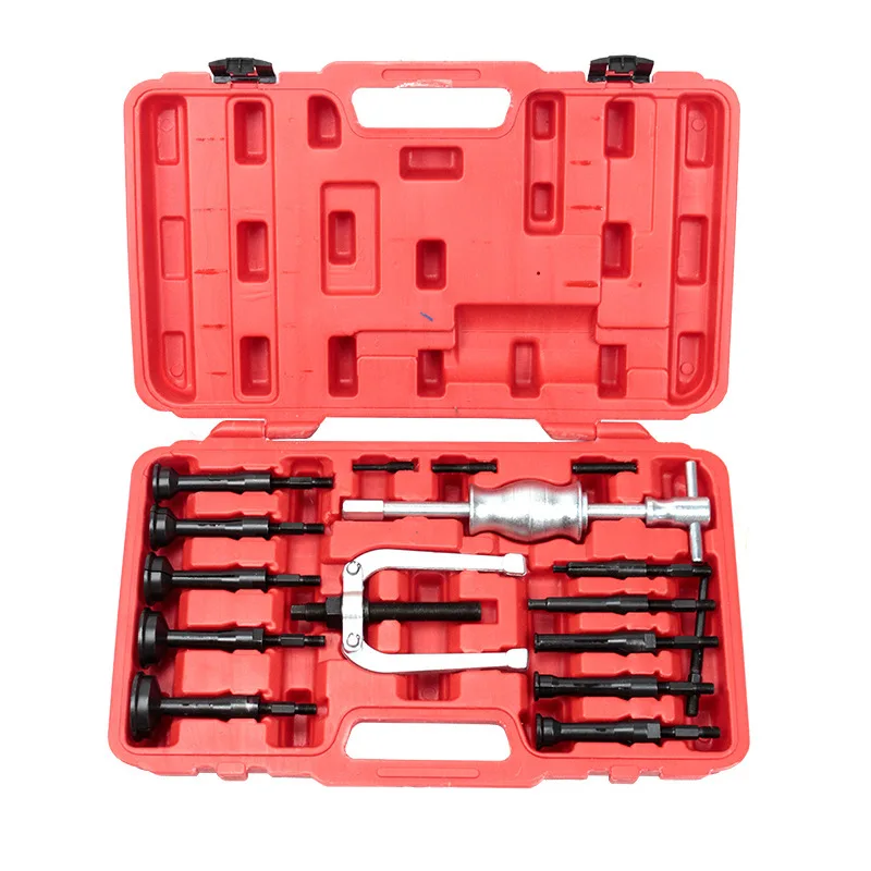 Portable 16-piece Set Bearing Extractor Sliding Hammer Combination Auto Repair Disassembly And Assembly Tool Kit